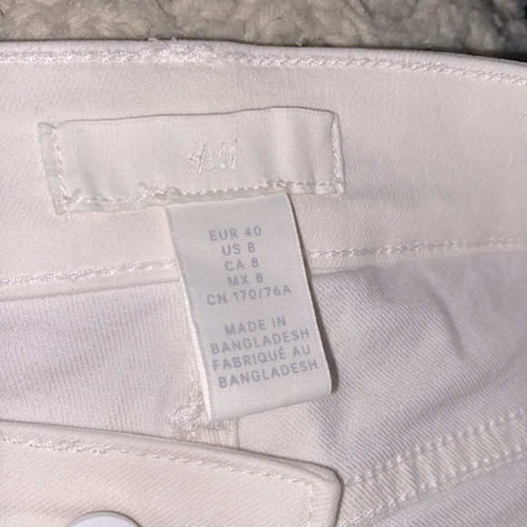 H&M white jeans size 8 - Picture 3 of 6